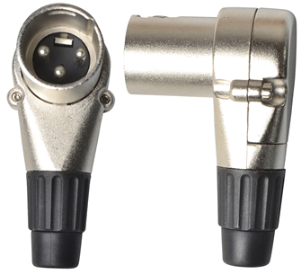 XLR Connector Right Angle Style  Male