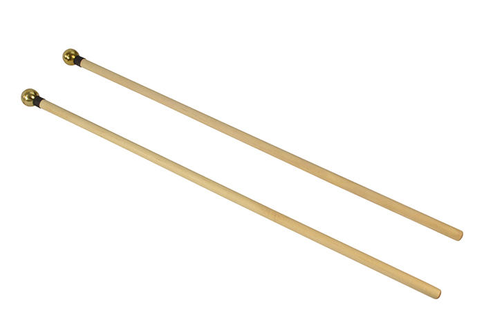 Bell Mallet Pair Brass Head - Chimes and Bells