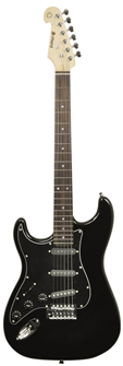 Traditional Style Black Electric Guitar  