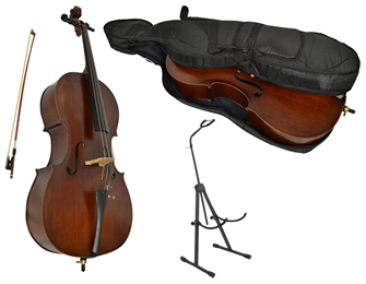 Full Size Student Cello with Stand 