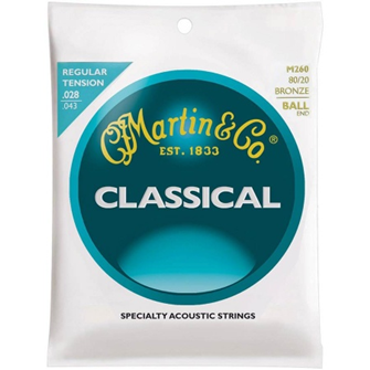 Martin M260 Classical Guitar Strings Reg 