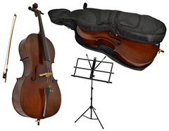 Full Size Student Cello with Music Sta 