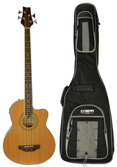 Acoustic 4 String Bass Guitar with Gui 