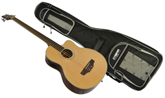 Acoustic 4 String Fretless Bass Guitar%2 