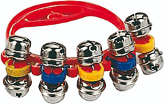 Coloured Hand Bells with 5 Jingles 
