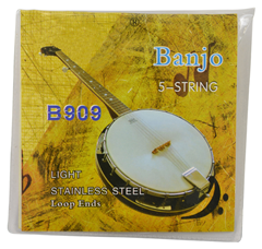 Banjo 5 String Set Coated Copper Alloy Wound with Steel Core by Sotendo