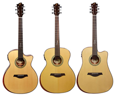 Sevinia Electro-Acoustic Guitars with Solid Body - Choice of Type