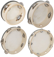 Wooden Tambourine with Head - Choice o 